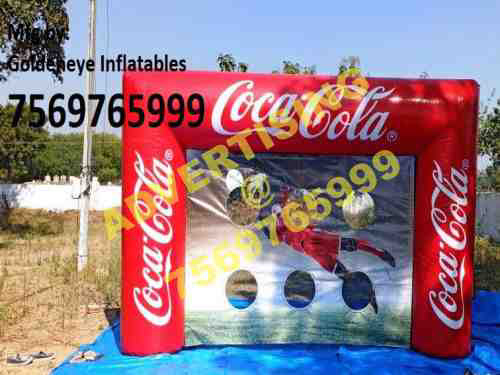 coca-cola inflatable goal post